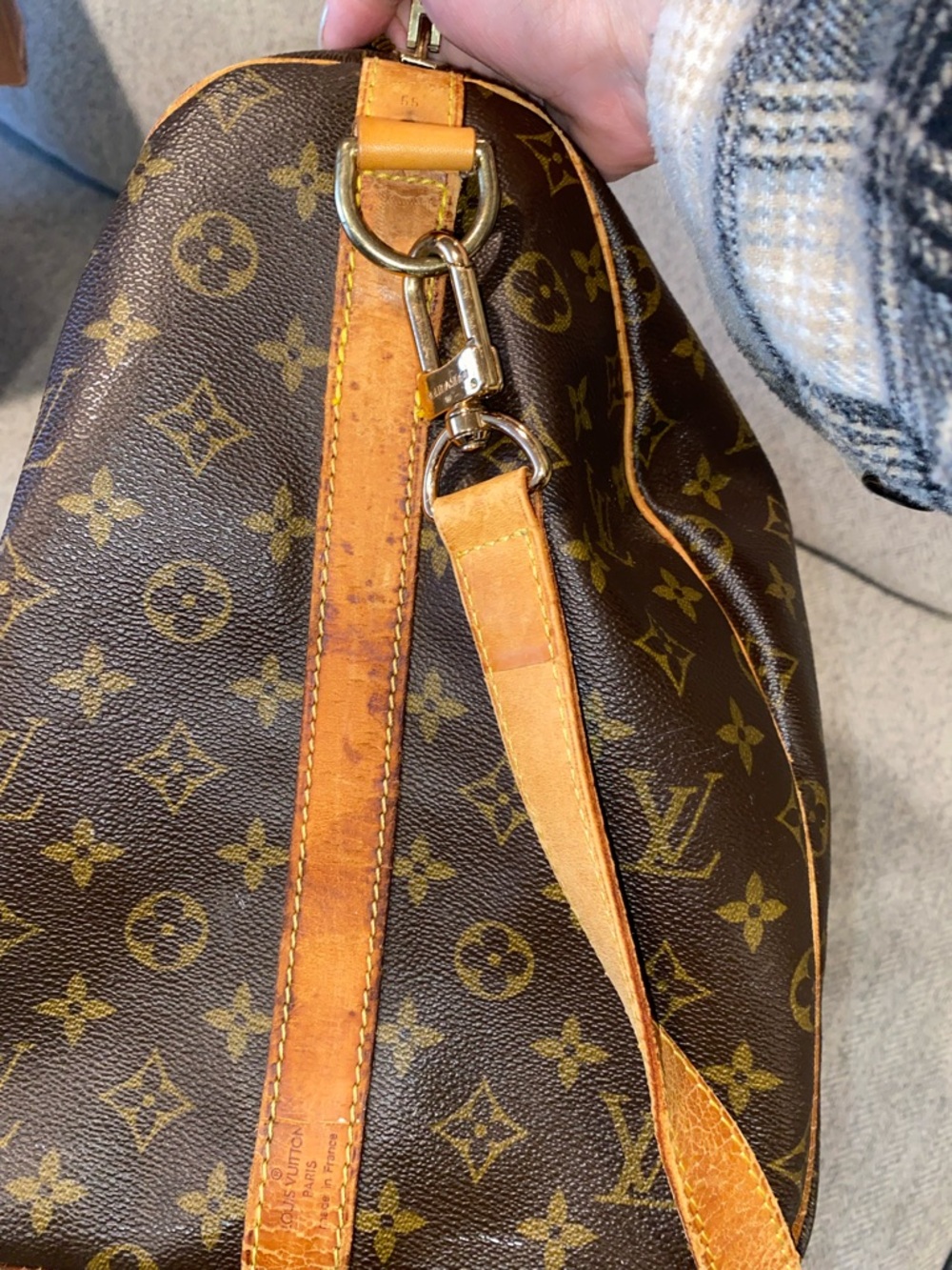 Louis Vuitton Monogram Canvas Keepall Duffel in Brown and Tan - Picture 4 of 11